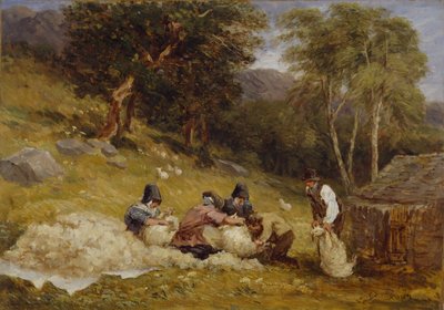 Tonte des moutons, 1849 - David Cox the elder