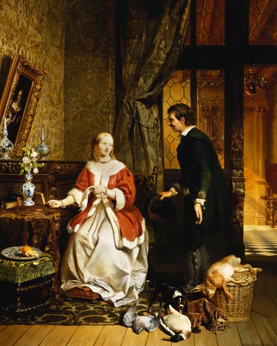 De retour du marché, 1846 - David Emil Joseph de Noter