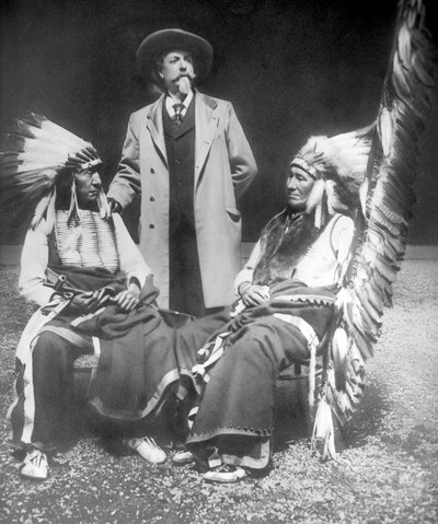 William F. Cody avec Red Cloud et American Horse - David Frances Barry