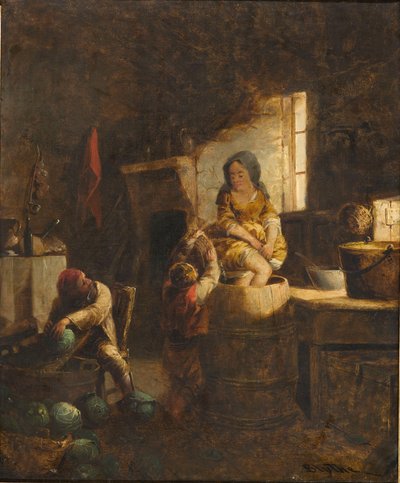 Fabrication de choucroute, vers 1859 - David Gilmour Blythe
