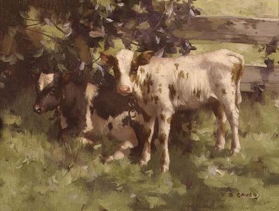 Veaux sous un arbre - David Gould