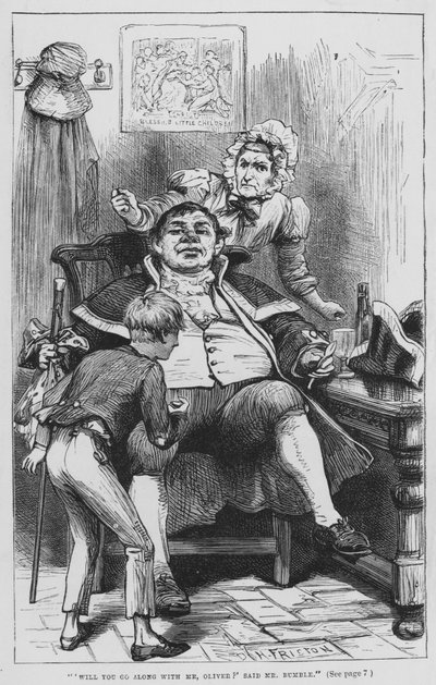 Illustration pour Oliver Twist de Charles Dickens - David Henry Friston