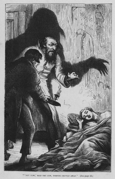 Illustration pour Oliver Twist de Charles Dickens (gravure) - David Henry Friston