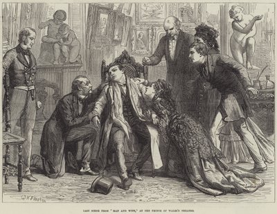 Dernière scène de Man and Wife, au Prince of Wales