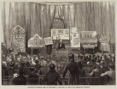 Conférence aux ouvriers sur la ferronnerie ornementale au South Kensington Museum - David Henry Friston