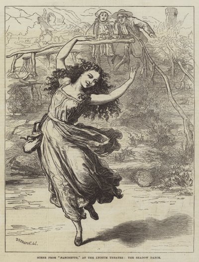 Scène de Fanchette, au Lyceum Theatre, la danse de l