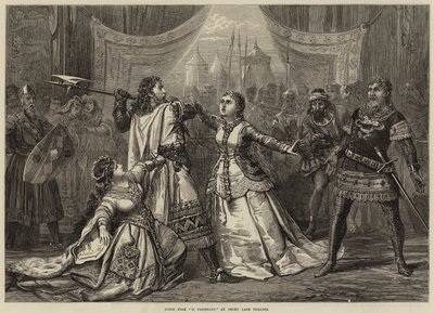 Scène de Il Talismano, au Théâtre Drury Lane - David Henry Friston