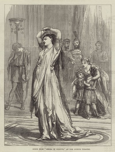 Scène de Médée à Corinthe, au Théâtre Lyceum - David Henry Friston