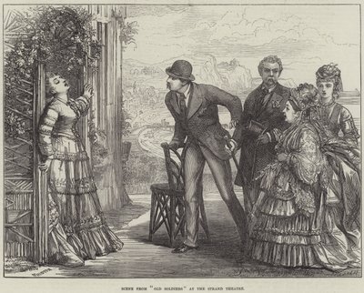Scène de Vieux Soldats au Strand Theatre - David Henry Friston