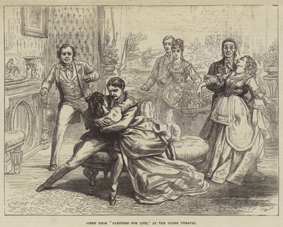 Scène de Partners for Life, au Globe Theatre - David Henry Friston