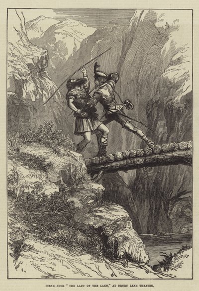 Scène de La Dame du Lac, au Théâtre de Drury Lane - David Henry Friston