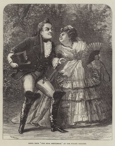 Scène de The Poor Gentleman, au Strand Theatre - David Henry Friston