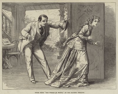 Scène de La Femme en blanc, au Théâtre Olympique - David Henry Friston