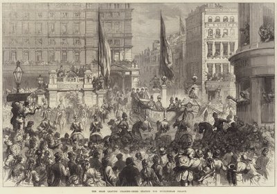 Le Shah quittant la gare de Charing-Cross pour le palais de Buckingham - David Henry Friston