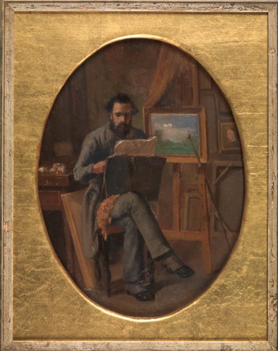 Un Peintre dans son Atelier. L