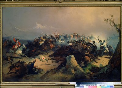 Attaque par les Tcherkesses de la cavalerie russe le 24 mai 1846 - David Johann Friedrch Koenig