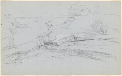 Étude pour "Montagnes Blanches de North Conway, New Hampshire" (recto) - David Johnson