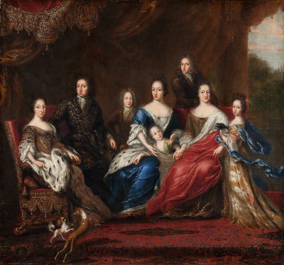 La famille de Charles XI avec des parents du duché de Holstein-Gottorp - David Klöcker Ehrenstrahl