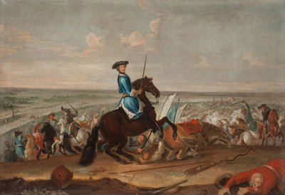 Le roi Charles XII à la bataille de Narva le 19 novembre 1700 - David Krafft von