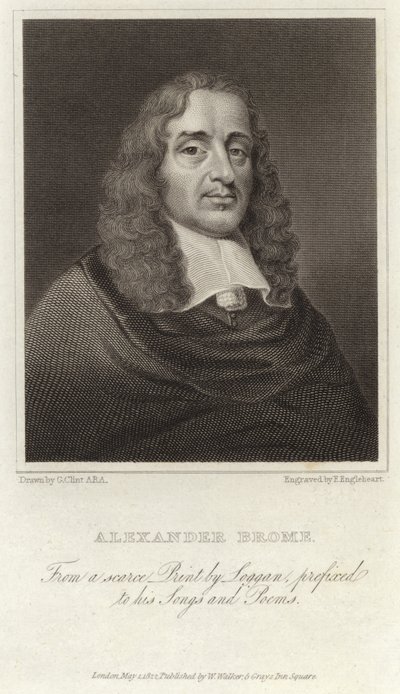 Alexander Brome - poète anglais - David Loggan