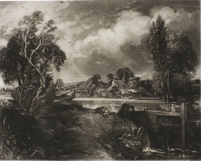 Une écluse sur la Stour, Suffolk - David Lucas