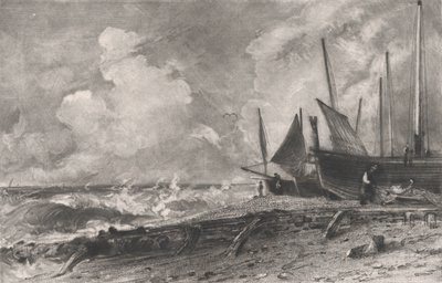 Une plage, 1830 - David Lucas