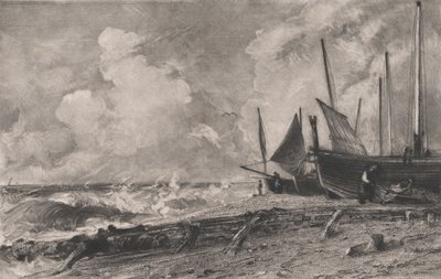 Une plage, 1830 - David Lucas