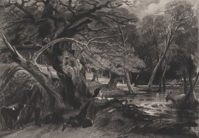 Jacques et le cerf blessé Shakespeare, Comme il vous plaira, Acte 2, Scène 1, 1830 - David Lucas