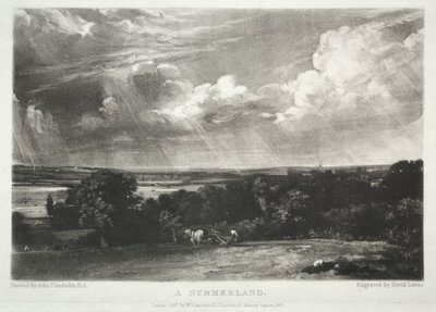 Divers sujets de paysage, caractéristiques du paysage anglais...Un été, 1831 - David Lucas