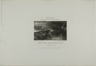 Vignette du paysage anglais de M. Constable. Hampstead Heath Middlesex. Ut Umbra sic Vita - David Lucas