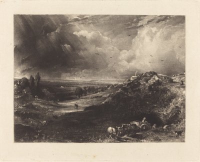 Une lande - David Lucas after John Constable