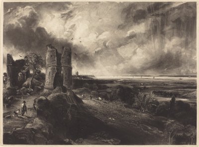 Château de Hadleigh (Grande plaque) - David Lucas after John Constable