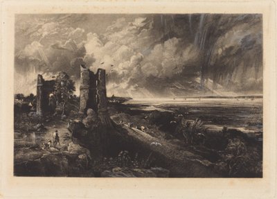 Château de Hadleigh - David Lucas after John Constable