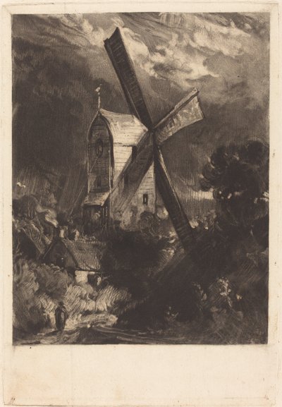 Moulin près de Brighton - David Lucas after John Constable