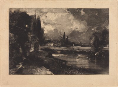 Moulin près de Colchester - David Lucas after John Constable
