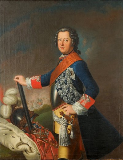 Portrait de Frédéric II (1712-1786) connu sous le nom de Frédéric le Grand, roi de Prusse - David Matthieu