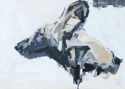 Portrait de chien sauvage africain, 2022 - David Mayer