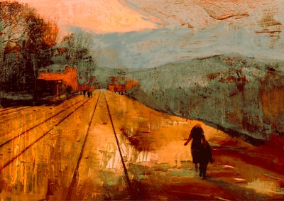 Rues rouges, 2017 (peinture) - David McConochie