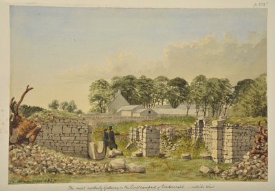 La porte est au fort romain de Birdoswald, 1857 - David Mossman