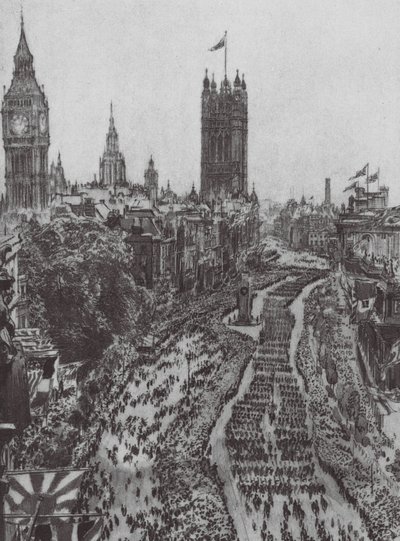 Londres : Le Cénotaphe - David Muirhead (after) Bone