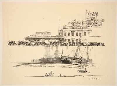 Un dépôt de la Croix-Rouge britannique à Boulogne, illustration de 