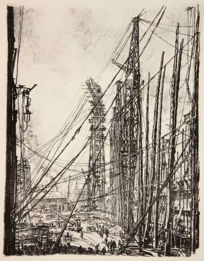Un chantier naval, illustration de 