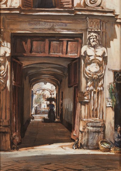 Un Vieux Palais, Rome - David Muirhead Bone