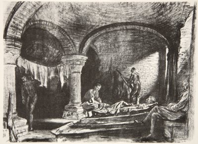 Un abri souterrain, illustration de 