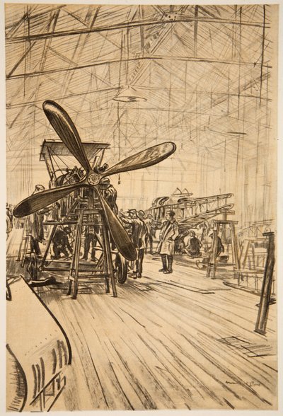 Un avion sur les stocks, illustration de 