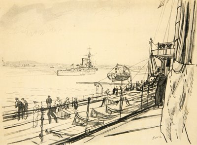 Depuis le pont arrière d