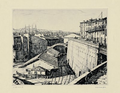 Dépôts ferroviaires, Marseille - David Muirhead Bone