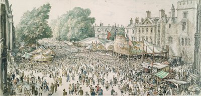 Foire de Saint-Gilles, depuis une fenêtre de l