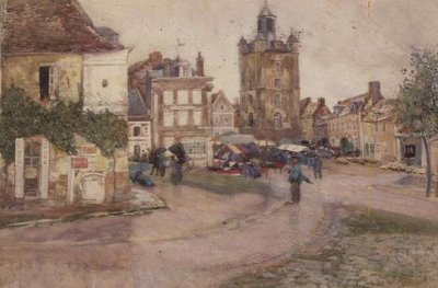 Jour de marché à Genilly, France - David Murray