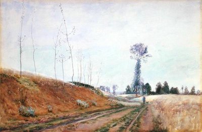 Pâturage en bord de route en Picardie, c.1887 - David Murray